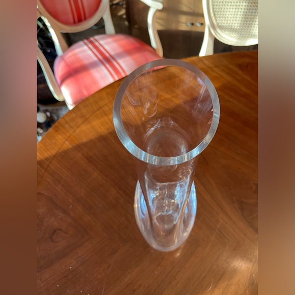 Bormioli Rocco Clear Glass 50oz. Carafe/Wine Decanter w artistic grip, Italy - Picture 13 of 14